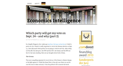 Desktop Screenshot of economicsintelligence.com